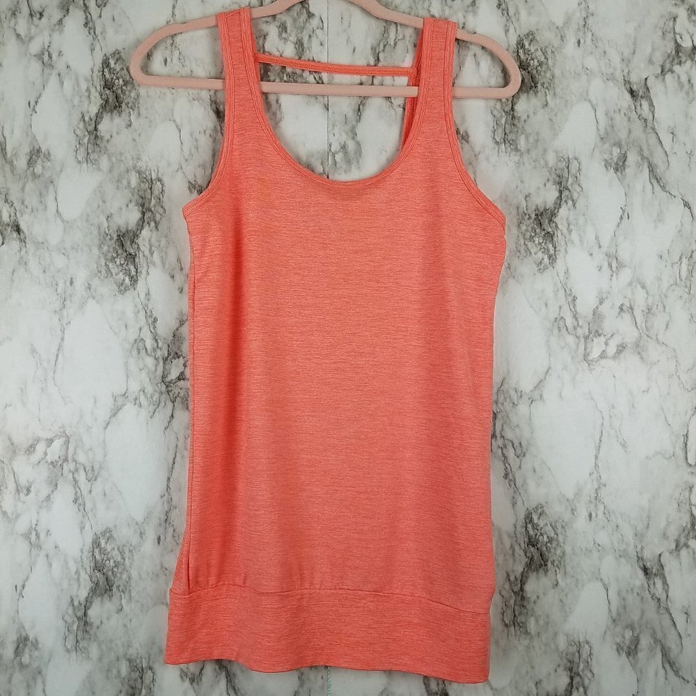 Champion Coral Pink Space Dye Drop Waist Yoga Tank XS